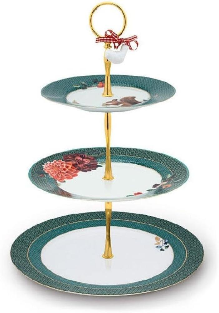 Pip Studio Cake Stand 3 W. Wonderl. green Bild 1