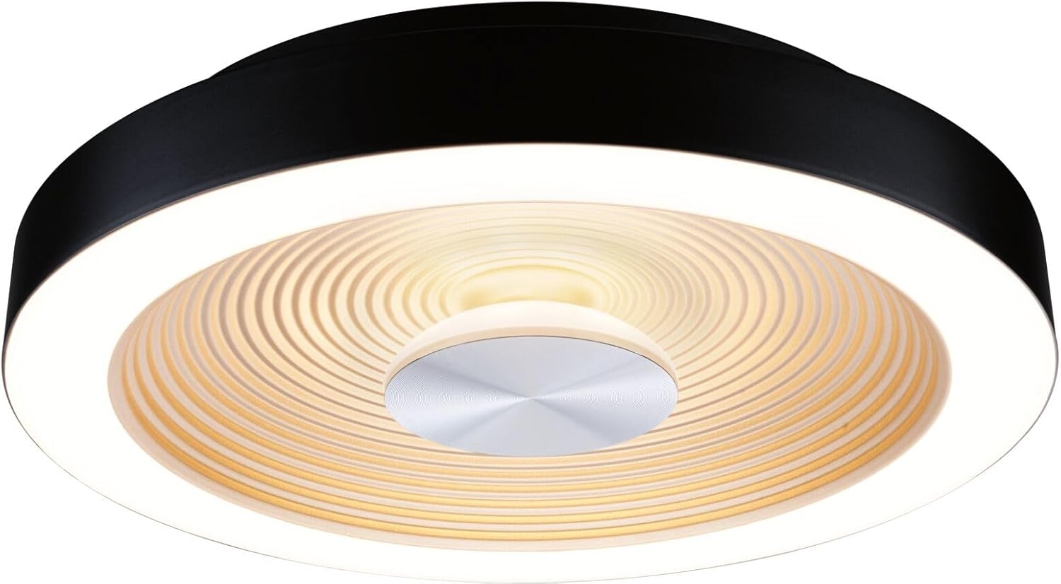 Paulmann 71178 LED Deckenleuchte Volea 32cm 3000K dimmbar Schwarz Gold IP44 Bild 1