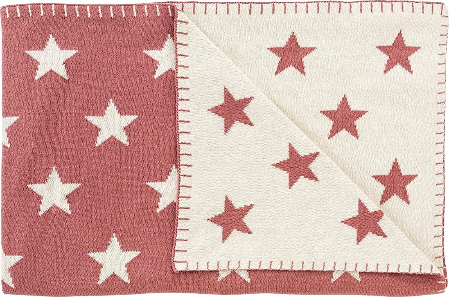 Schardt Baby Kuscheldecke Babydecke Big Star 95x120 cm sunset red Bild 1