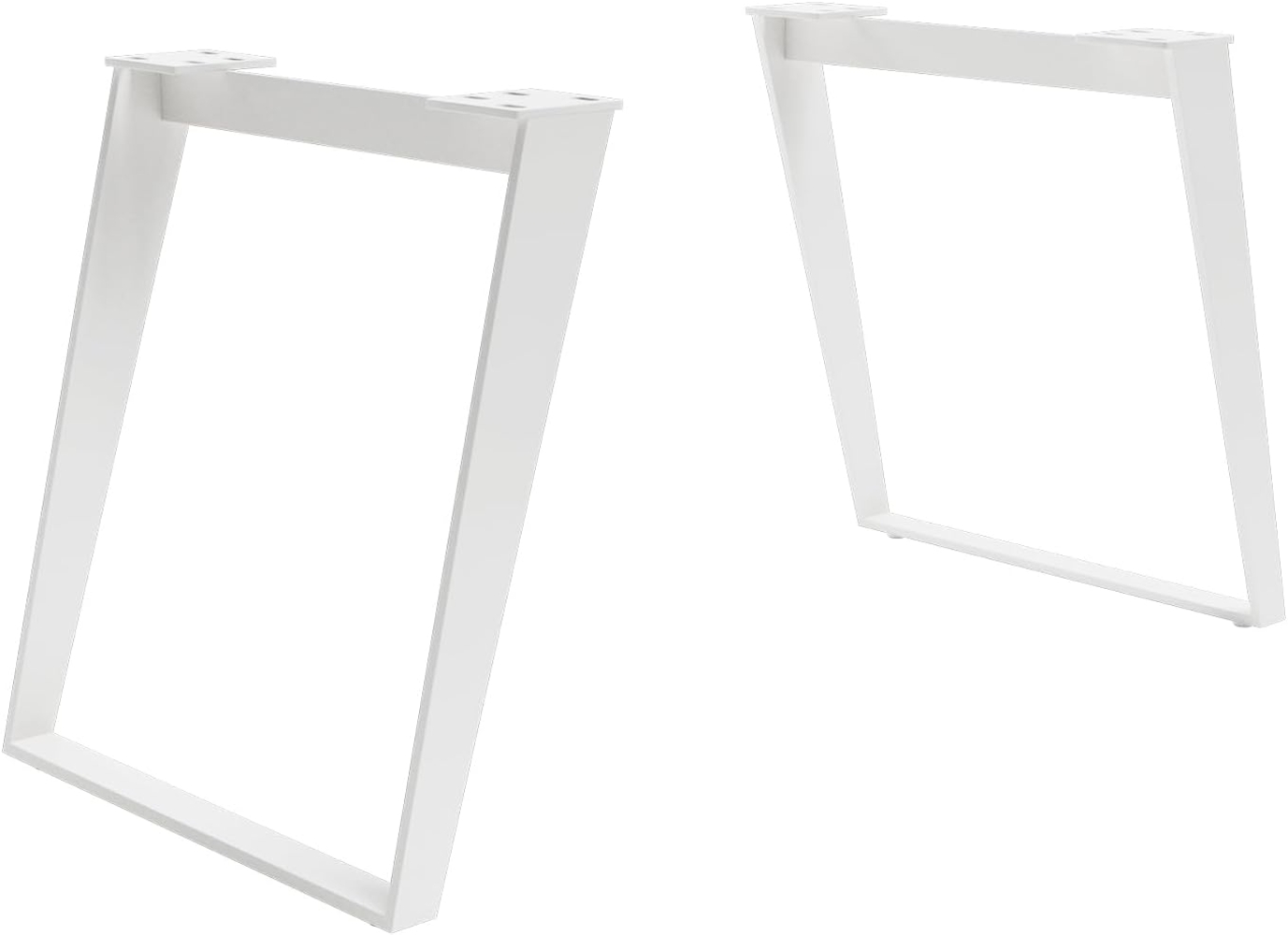Tischgestell Metall Weiß Schräg (2er-Set) Bild 1