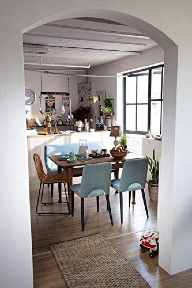 SIT&CHAIRS Tom Tailor Stuhl 2er-Set Stahl Stoff Schwarz Celadon Bild 1