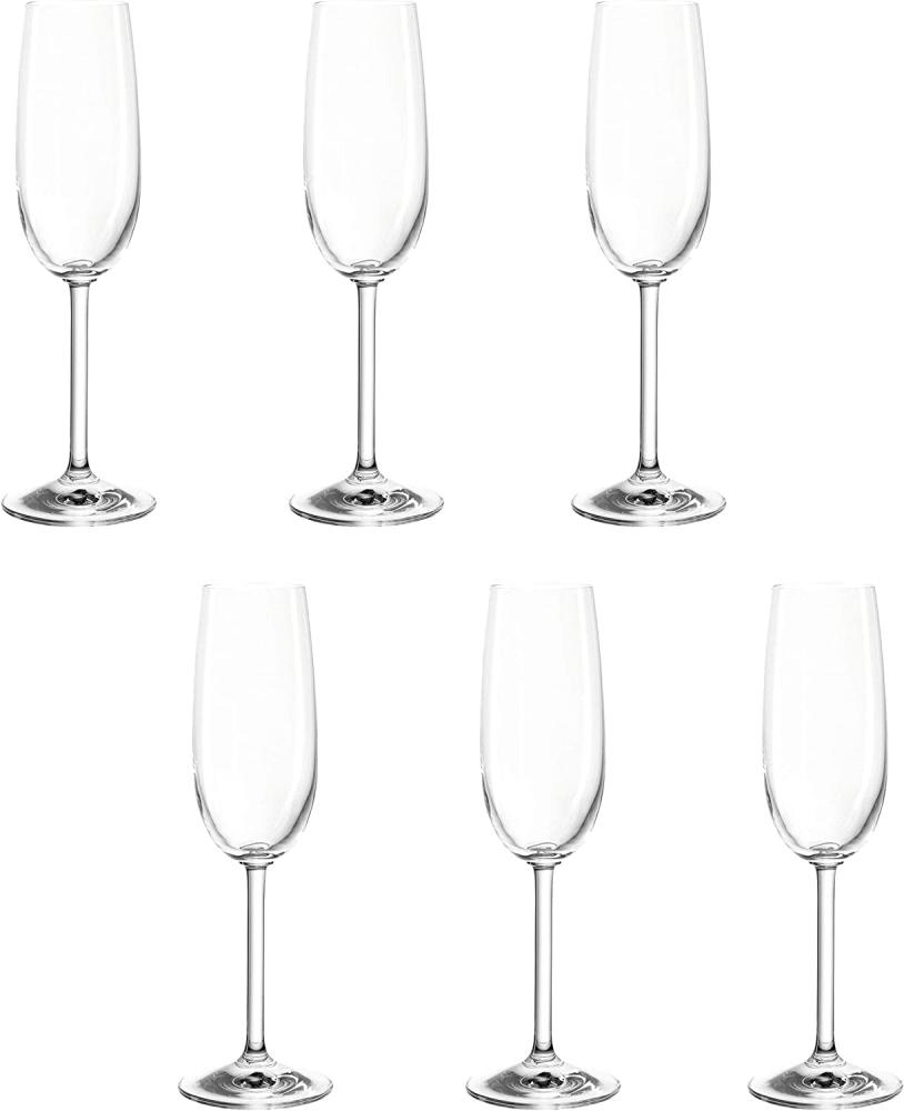 montana: :pure Sektglas, 6er Set, Champagnerglas, Sektflöte, Sektkelch, Proseccoglas, Sekt Glas, 140 ml, 042384 Bild 1