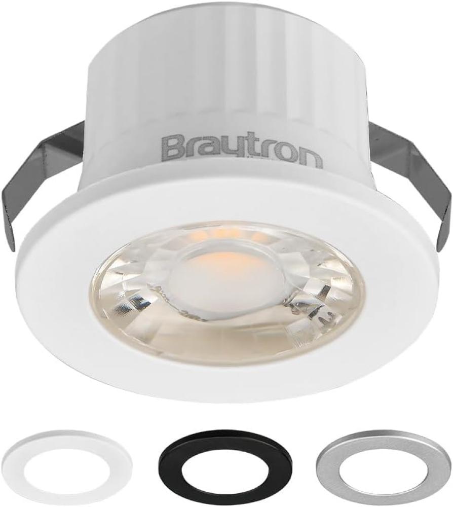 LED Minispot 3W klein Einbauleuchte Einbauspot Einbaustrahler 3 Blenden IP54 230V 3000K Bild 1
