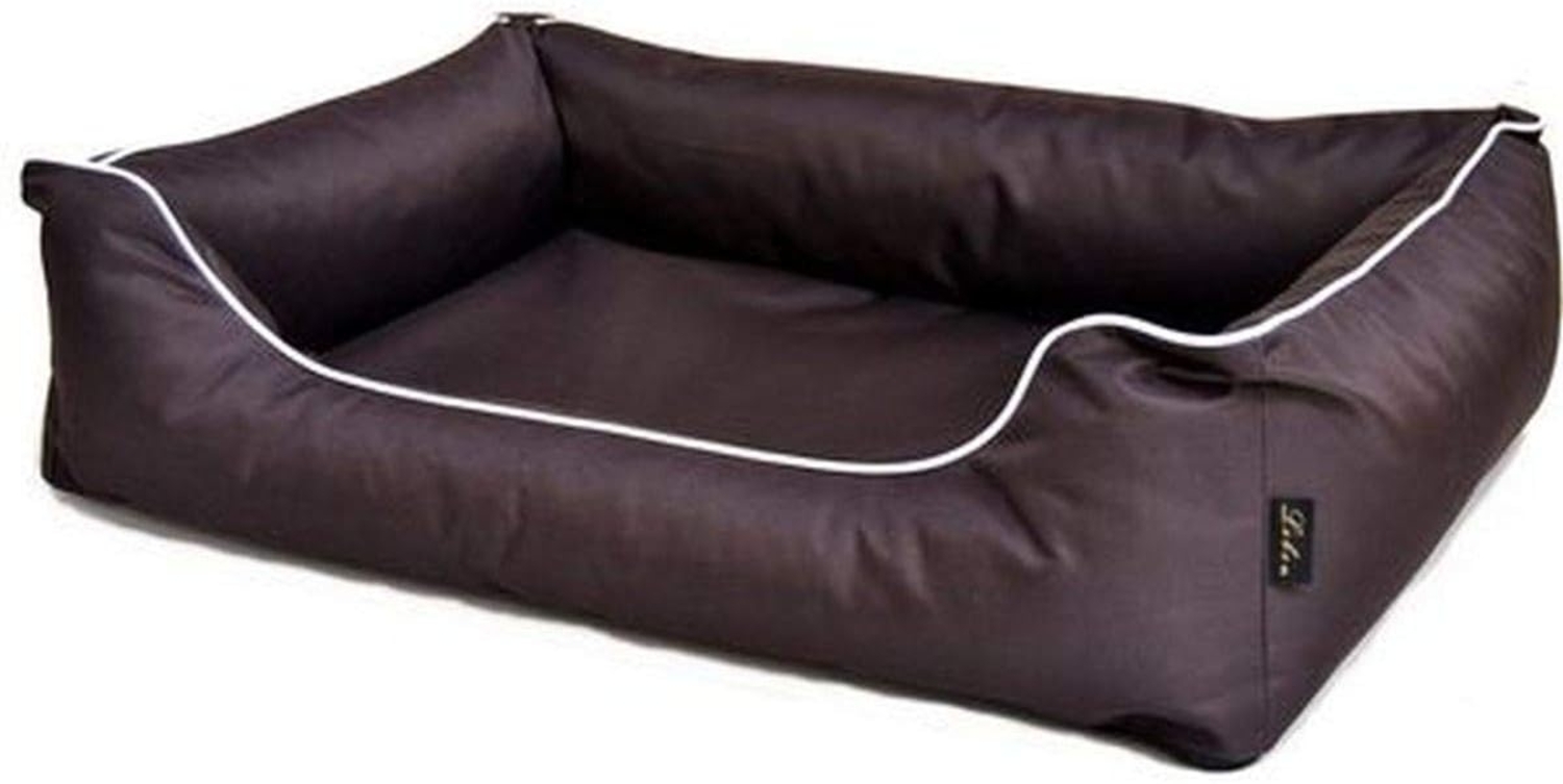 Lebon Hundebett Paula eckig dunkelbraun Bild 1