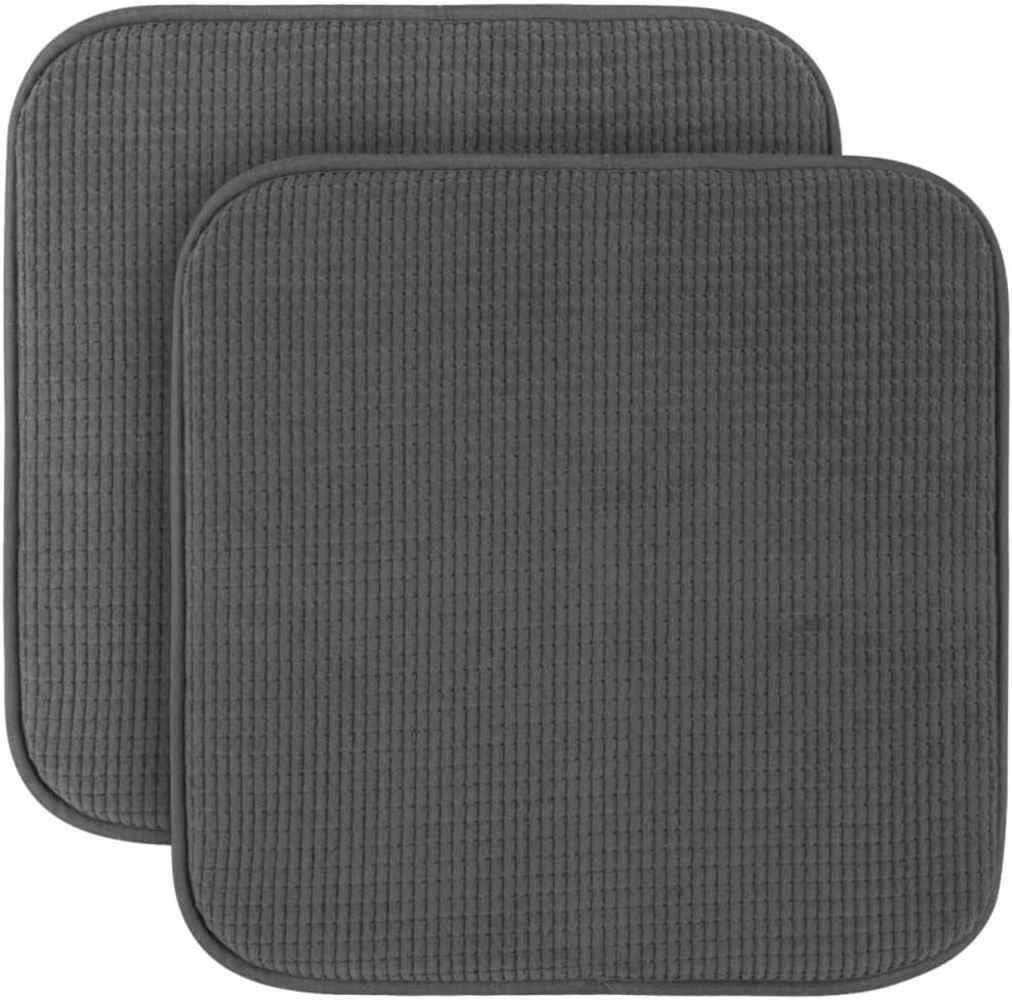 Bestlivings Stuhlkissen Struktur 38x38 cm – Anti-Rutsch-Rückseite, verschiedene Farben & Sets, pflegeleicht, komfortable Polsterung, für Indoor & Outdoor geeignet Bild 1