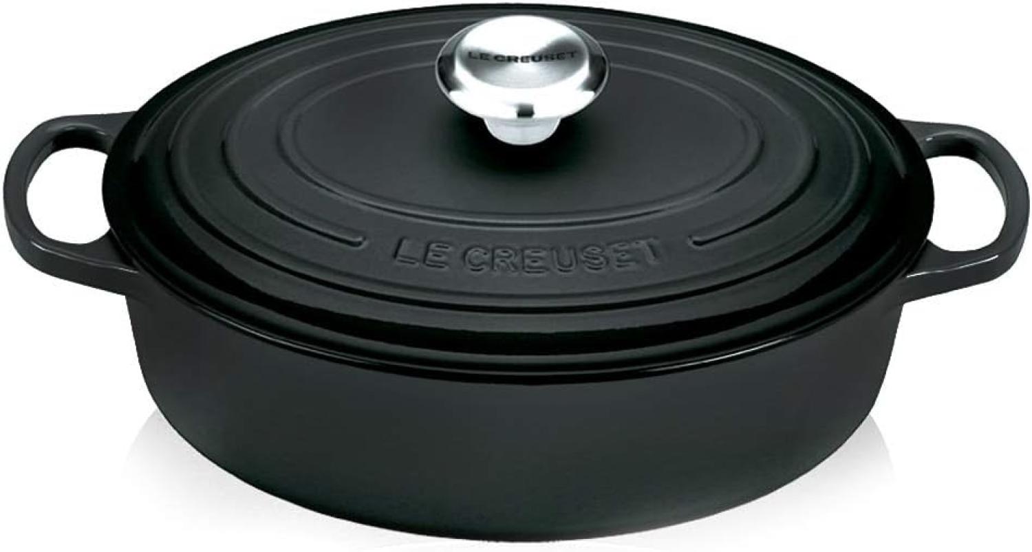 Le Creuset Signature G1ourmet-Bräter oval 27 cm schwarz Bild 1