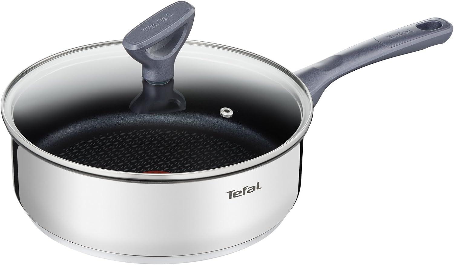 Tefal G7133214 Dailycook 24cm Schmorpfanne Induktion - Servierpfanne Pfanne Edelstahl Antihaft Bild 1