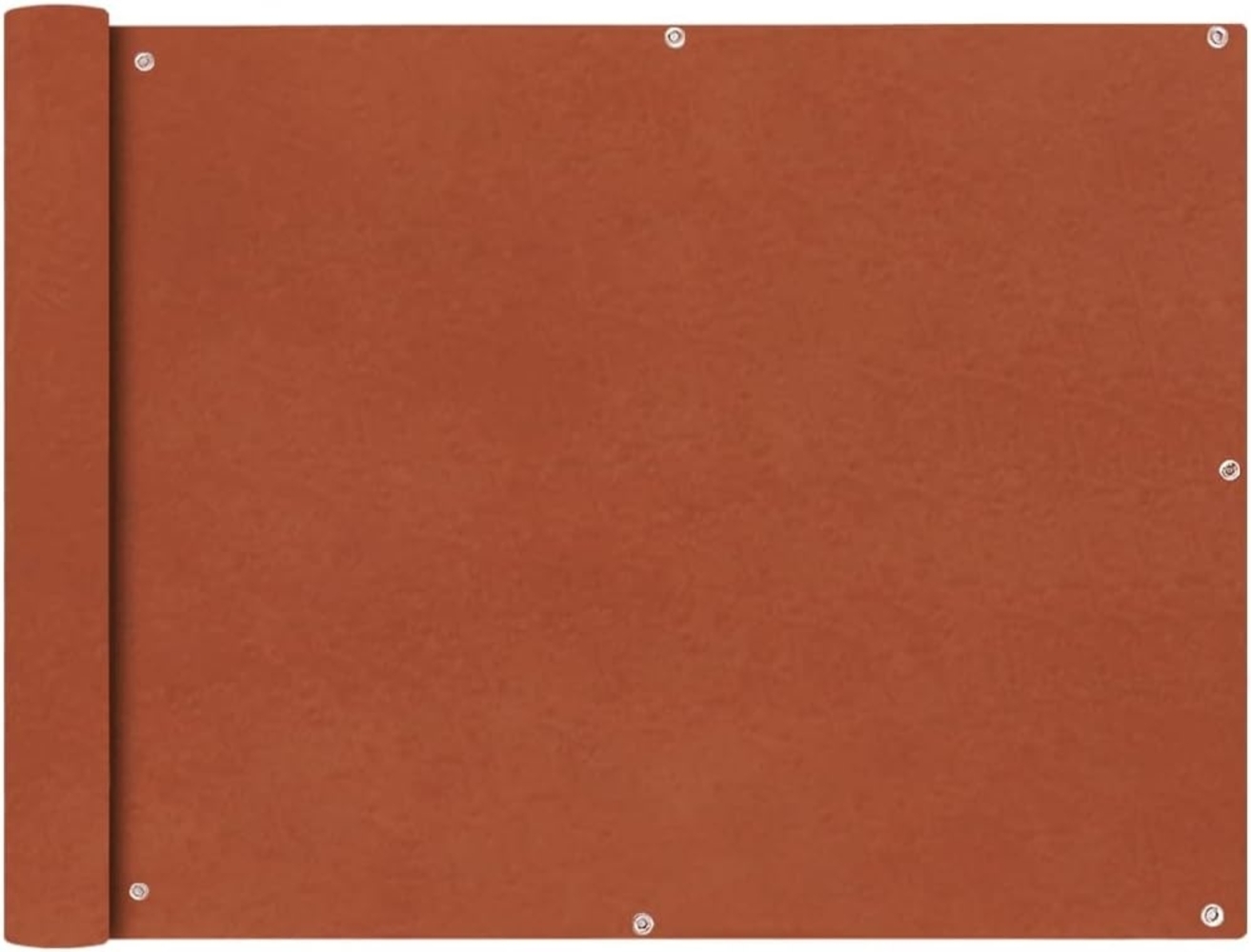 vidaXL Balkonsichtschutz Oxfordgewebe 90x400 cm Terracotta 42330 Bild 1