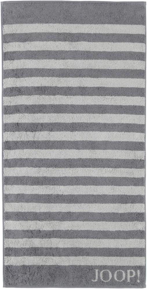 JOOP Handtuch-Serie Classic Stripes | Badetuch 80x200 cm | anthrazit Bild 1