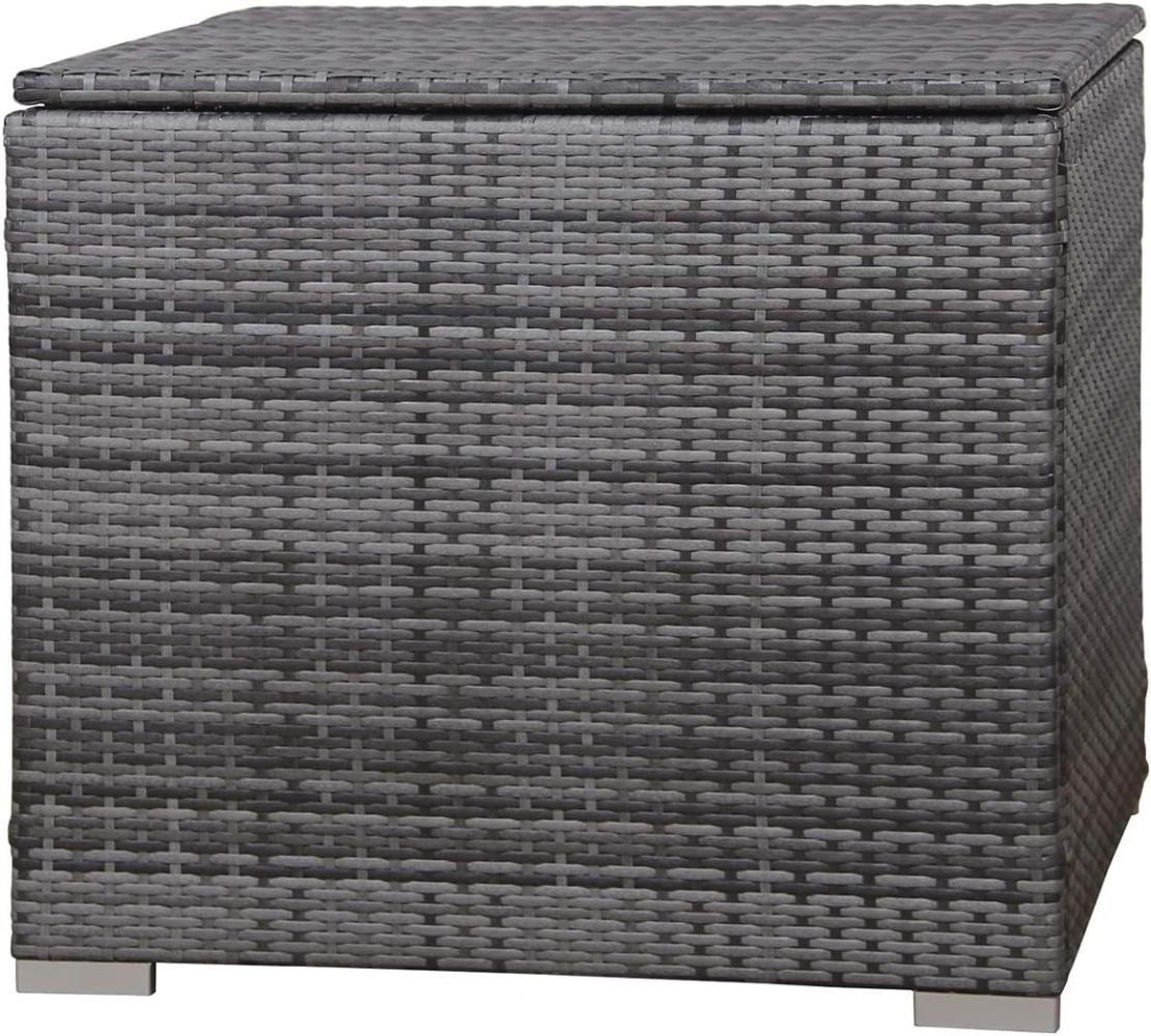 SVITA Auflagenbox Polyrattan Gartenbox Erweiterung Box LUGANO CALIFORNIA Grau Bild 1