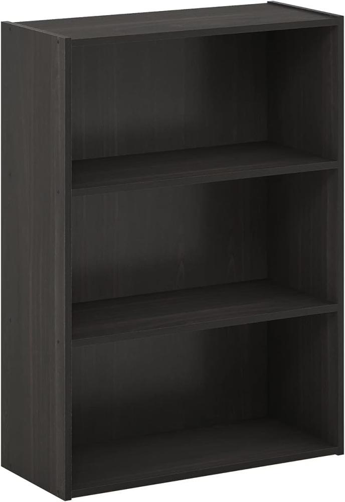 Furinno Pasir 3-Stufe offenes Regal, Bücherregale, Espresso, 57. 7 (Breite) x 80 (Höhe) x 24. 1 (Tiefe) cm Bild 1