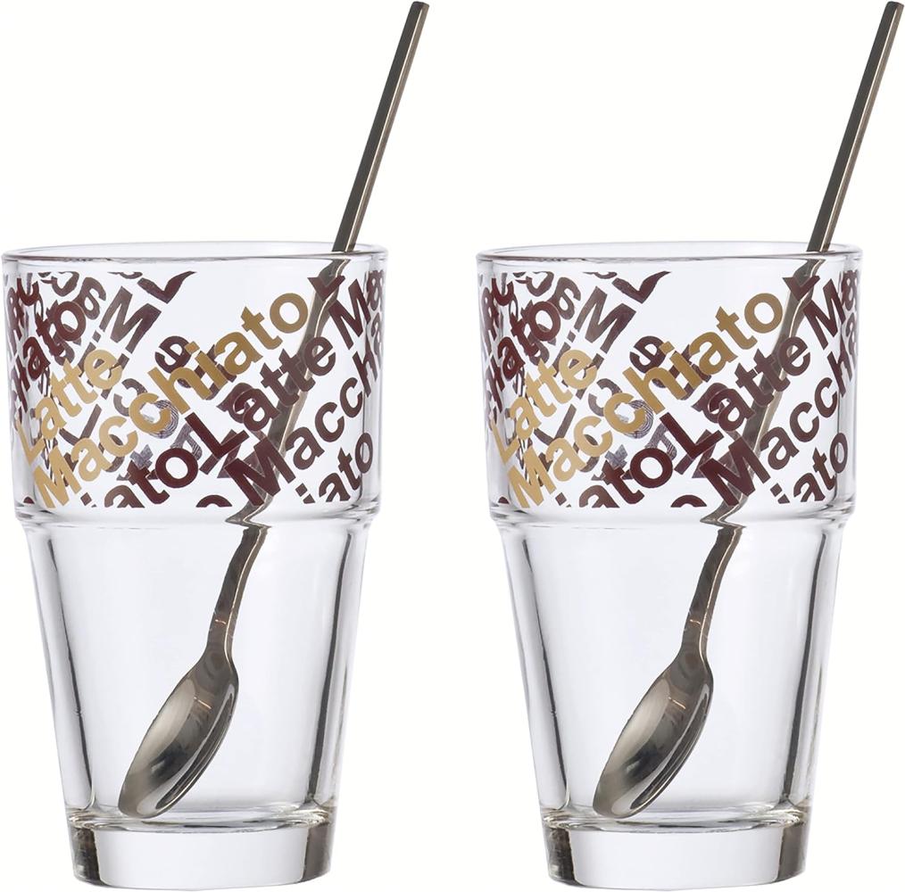 LEONARDO Latte Macchiato Set. ca. 370 ml. 4er Set. Café Latte Solo Bild 1