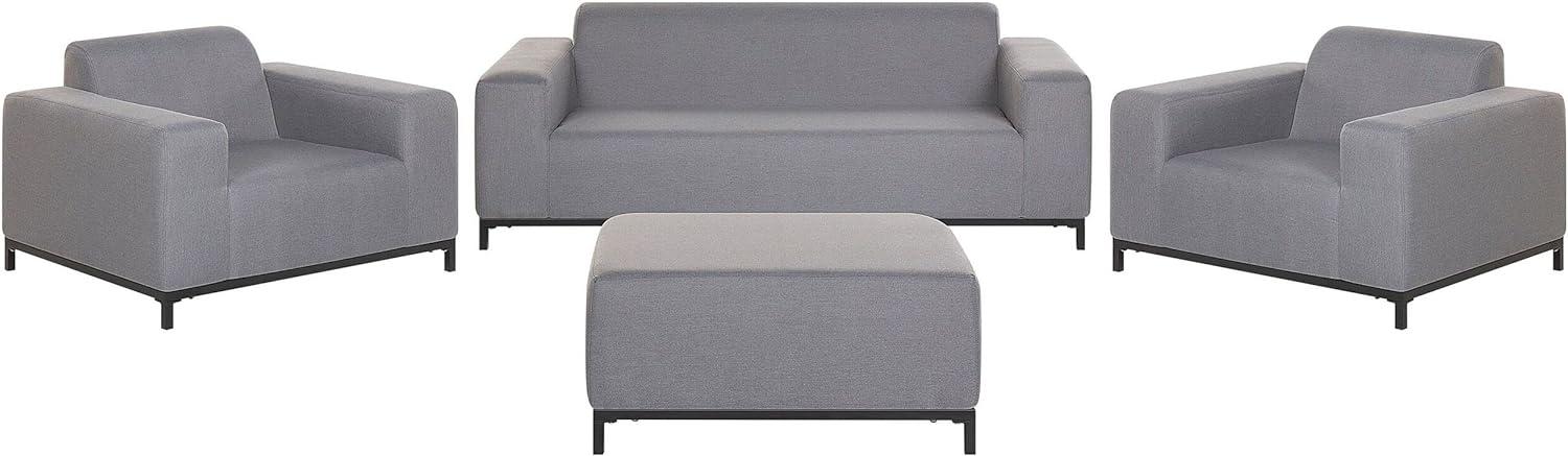 Lounge Set ROVIGO Polyester Grau Bild 1