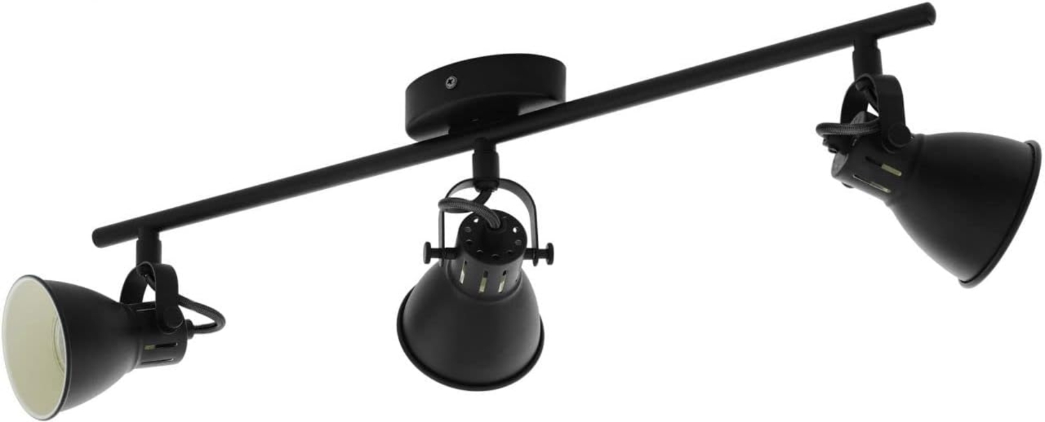 Eglo 98399 Spotleuchte LED SERAS 2 Stahl schwarz GU10 3X3W L:59,5cm B:6,5cm Bild 1
