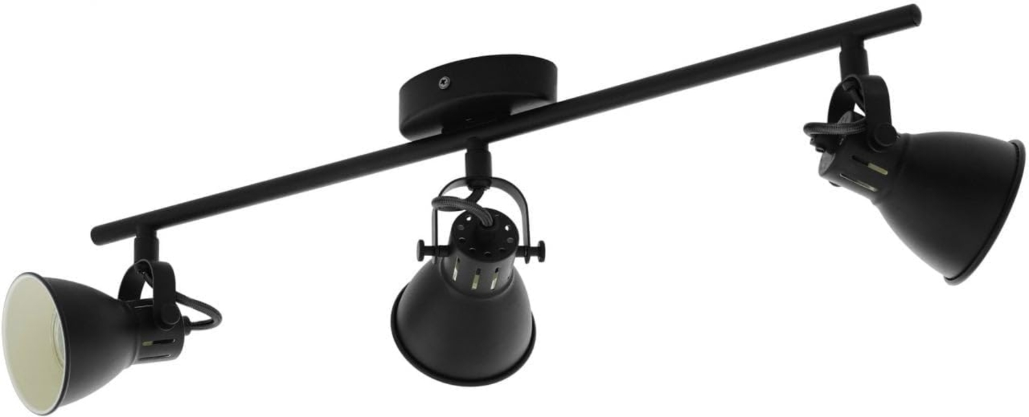 Eglo 98399 Spotleuchte LED SERAS 2 Stahl schwarz GU10 3X3W L:59,5cm B:6,5cm Bild 1