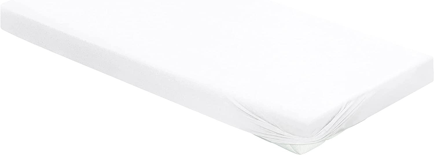 Irisette Kuschel-Jersey Spannbetttuch Vesuv 0012 weiss 100 x 200 cm 12-81 weiss Bild 1