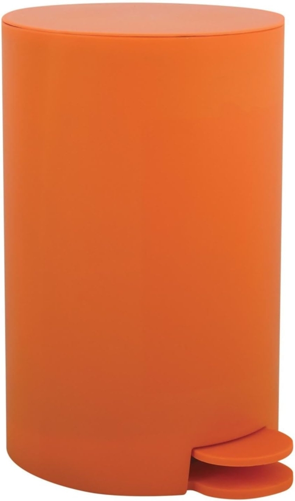 MSV Kosmetikeimer "Osaki" Mülleimer Treteimer Abfalleimer - 3 Liter – mit herausnehmbaren Inneneimer - Orange Bild 1