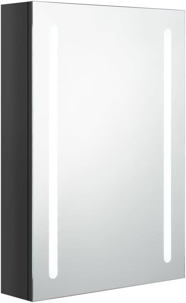 vidaXL LED-Spiegelschrank fürs Bad Glänzend Schwarz 50x13x70 cm 326496 Bild 1