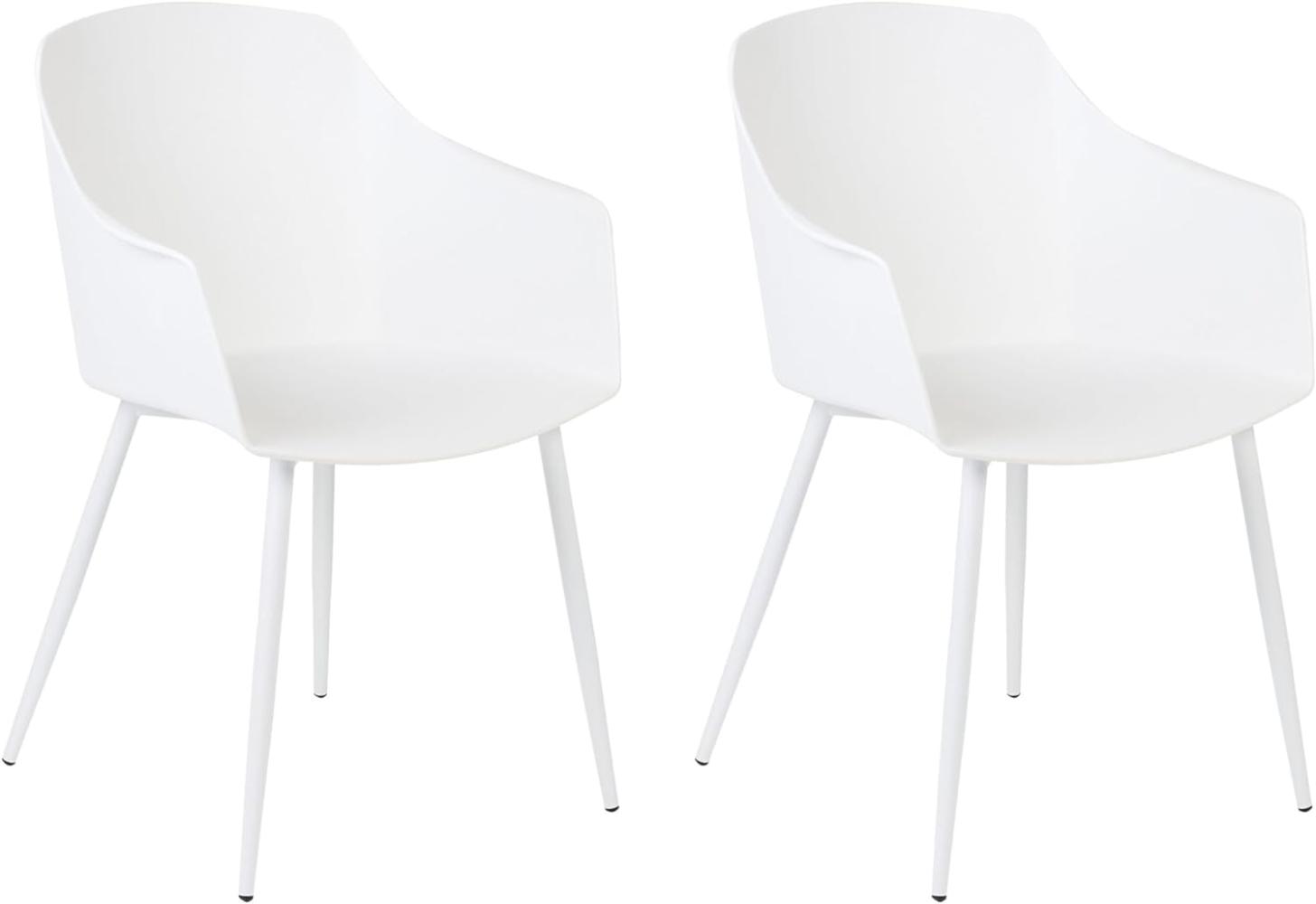 Esszimmerstuhl 2er Set FONDA Weiß Bild 1