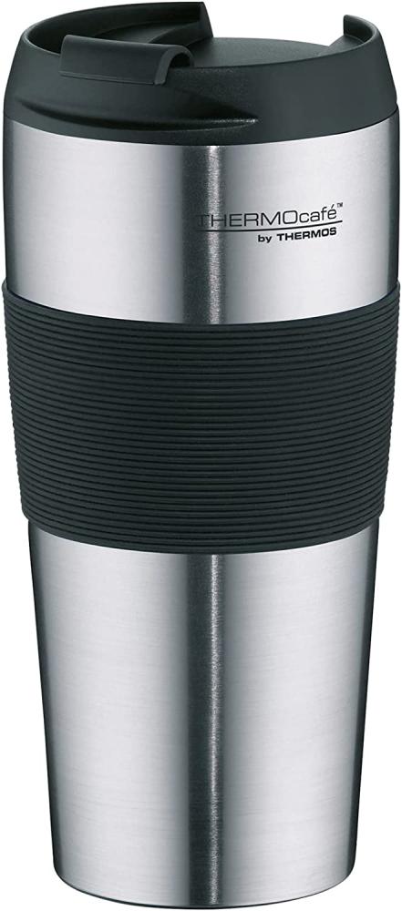 THERMOS Isolierbecher THERMOPRO, 0,4 Liter, silber matt doppelwandiger Edelstahl mit Vakuumisolierung, schlag - 1 Stück (4056. 205. 040) Bild 1