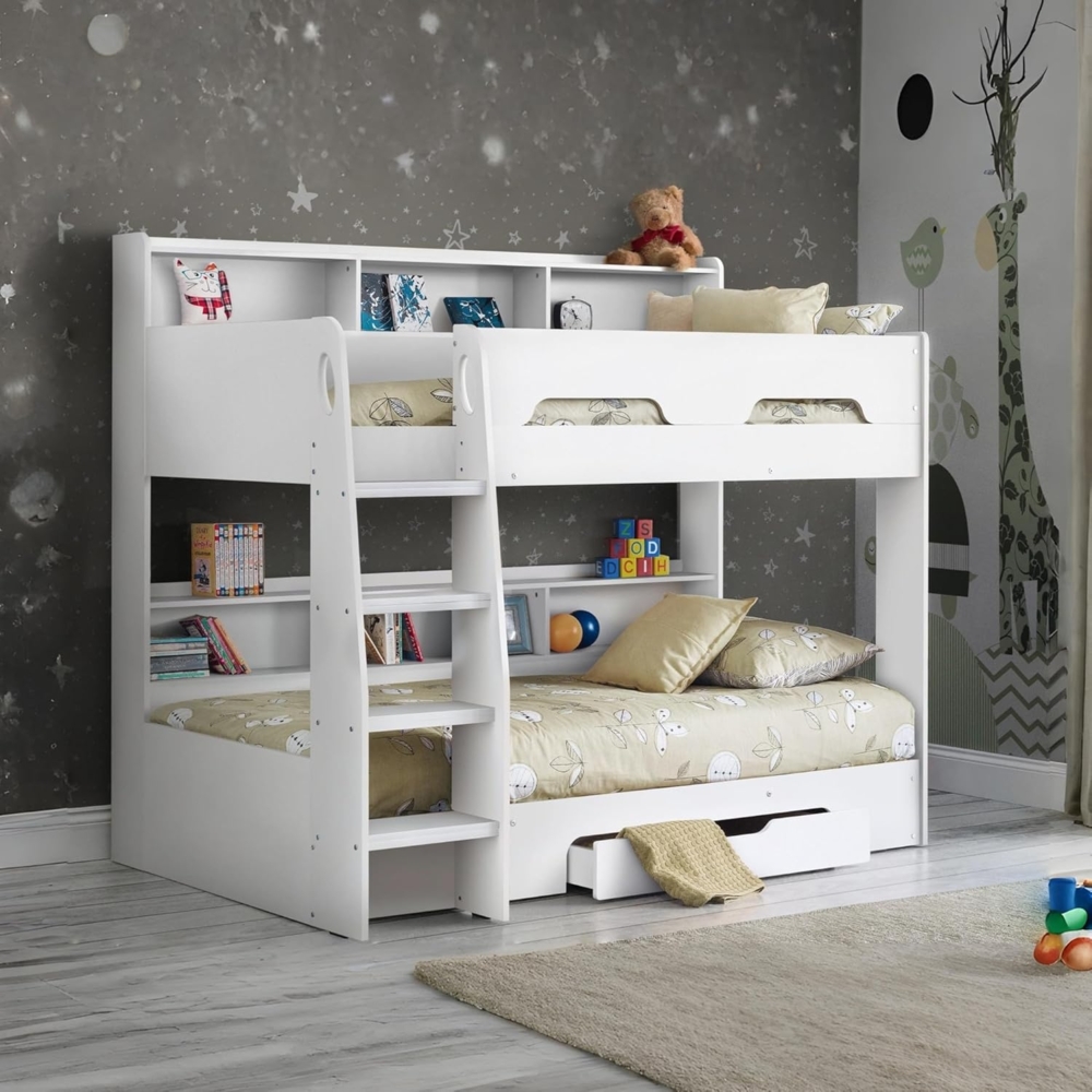 Julian Bowen Orion Etagenbett, Weiß, Einzelbett Bild 1