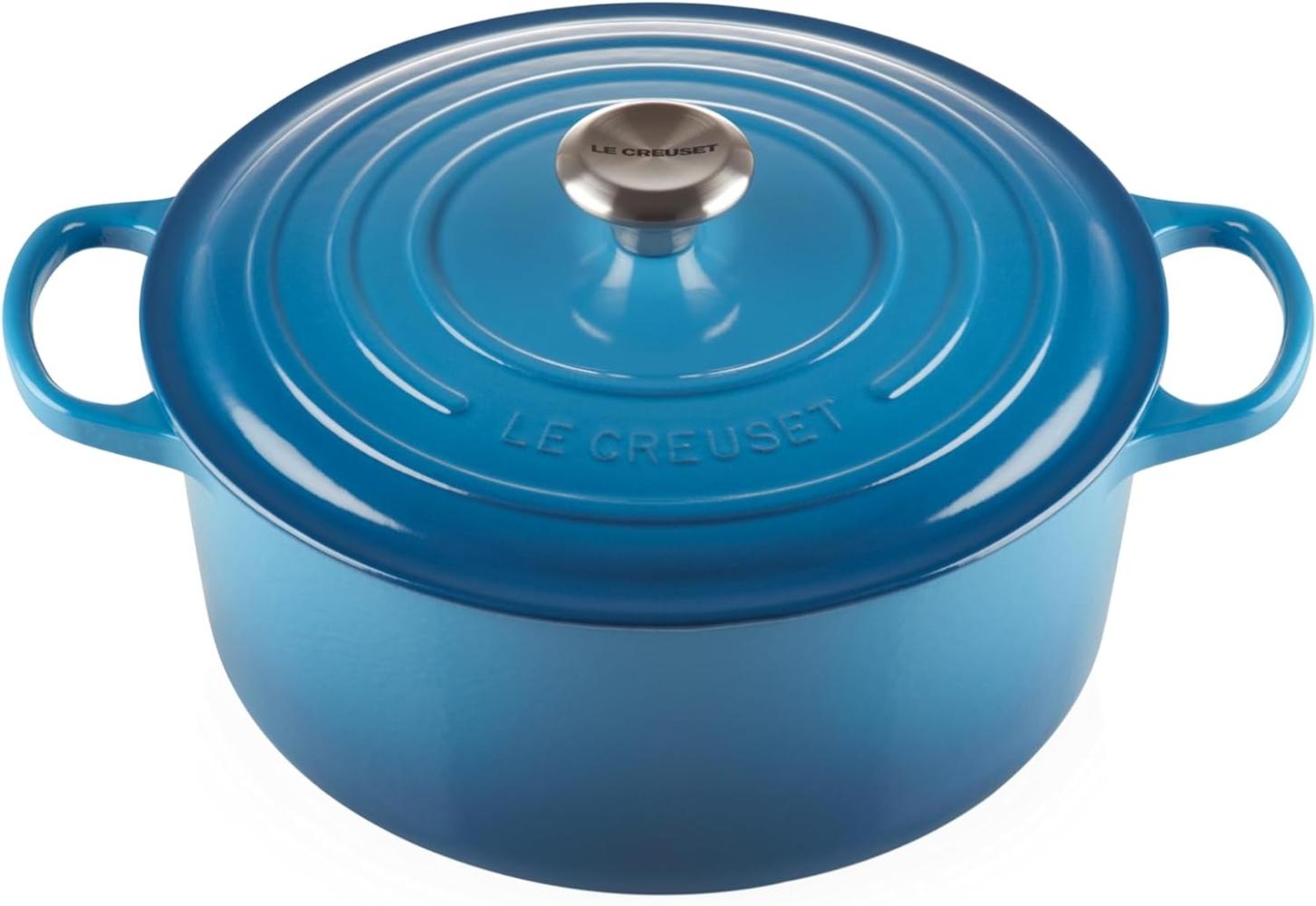 Le Creuset Signature Gusseisen-Bräter mit Deckel, Für alle Herdarten und Induktion geeignet, Rund, Marseille, 28,0 cm, 6.7 Bild 1