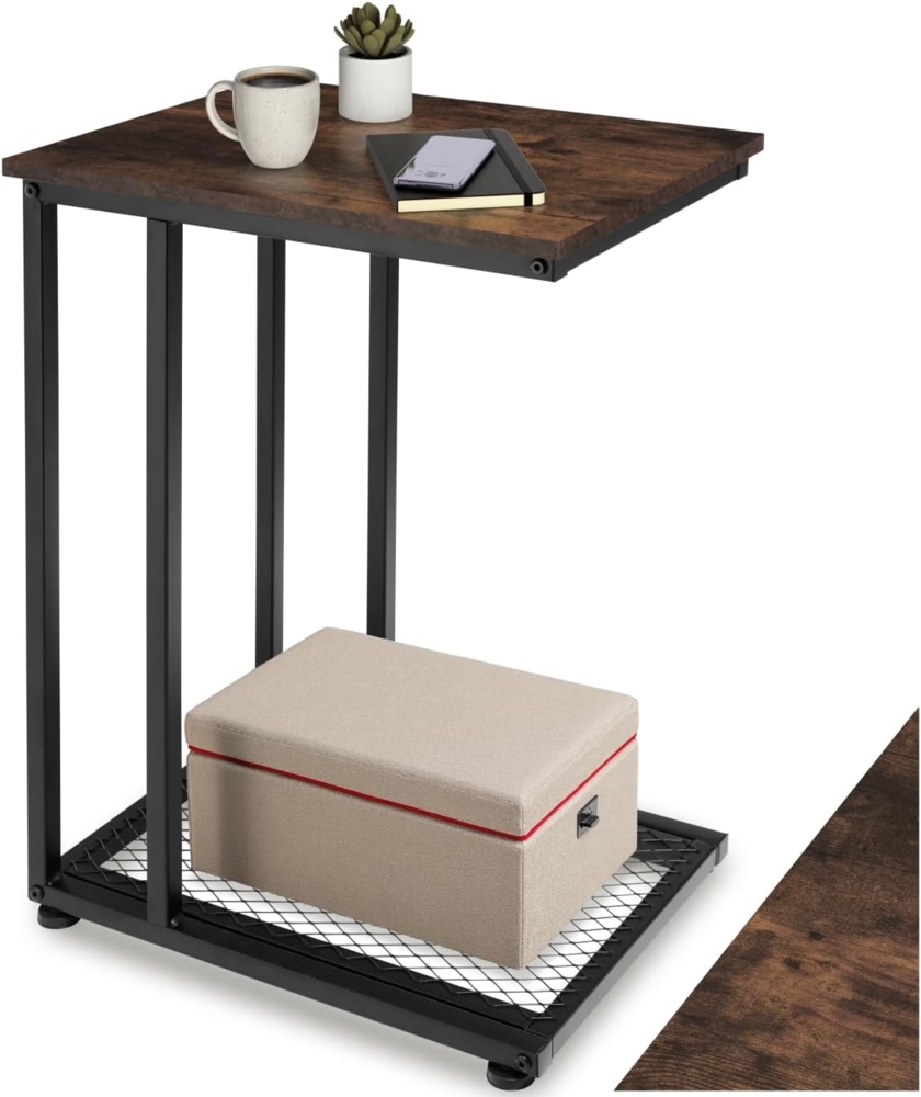 Beistelltisch Eton 48 x 35 x 66 cm - Industrial dunkelbraun Bild 1