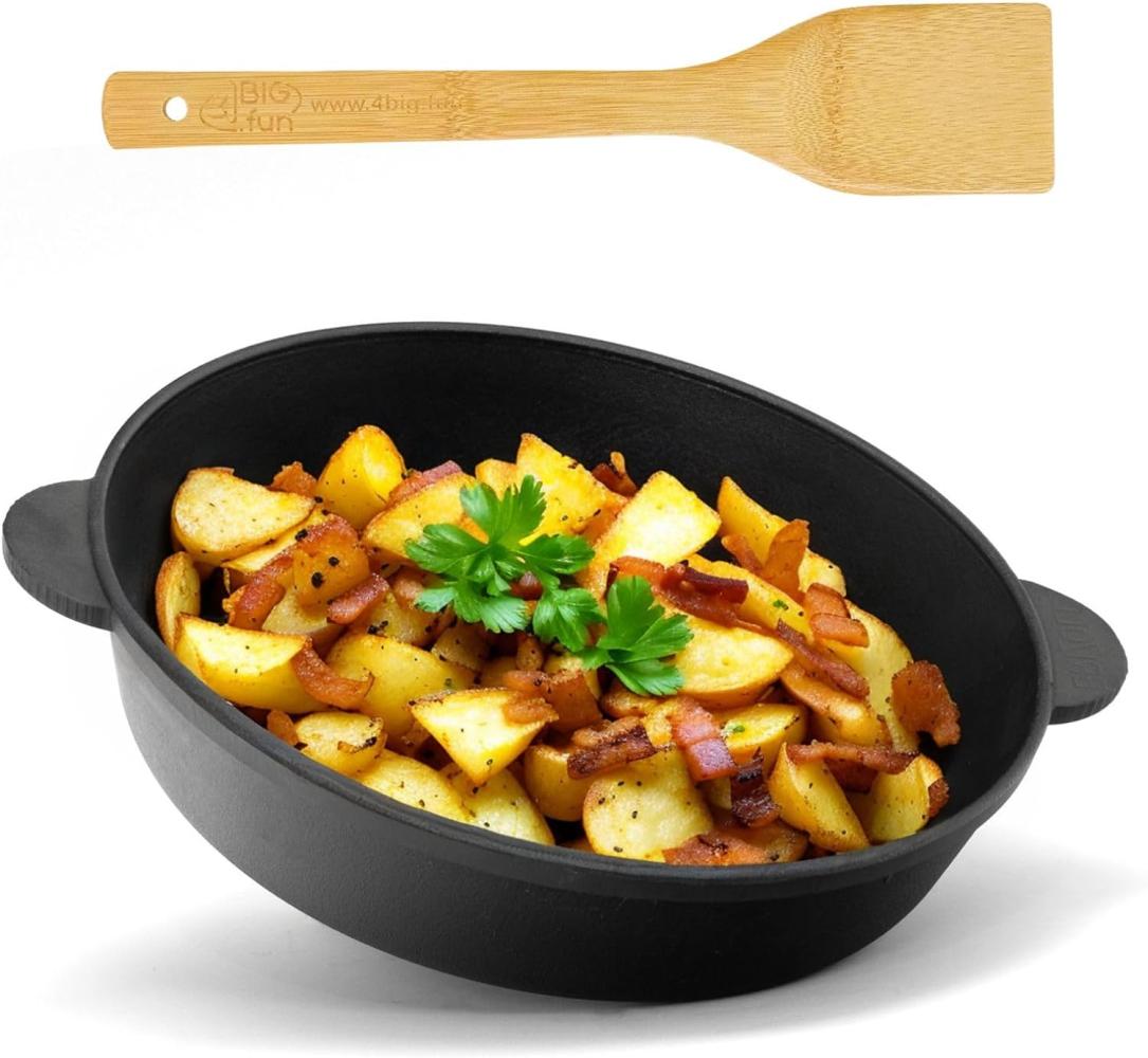Bräter aus Gusseisen 26cm + Pfannenwender Bild 1