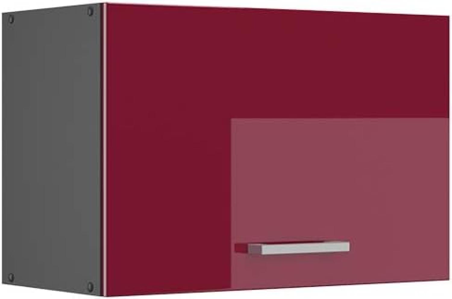 VICCO Küchenschrank R-Line Hängeschrank Unterschrank Küchenzeile Küchenunterschran Anthrazit (Bordeaux Hochglanz, Dunsthaubenschrank 60cm) Bild 1