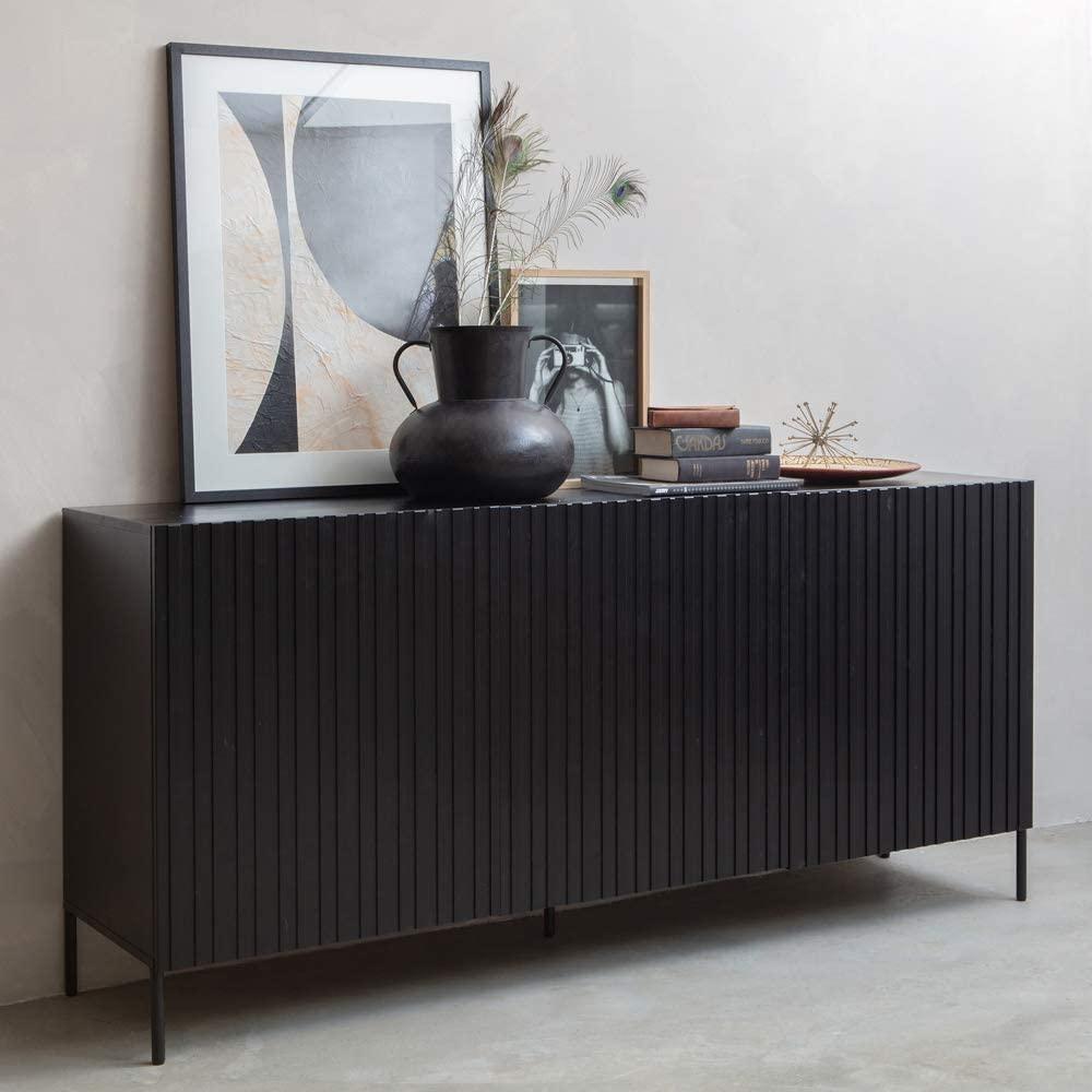 Sideboard 'Gravure' - Kiefer Schwarz Bild 1