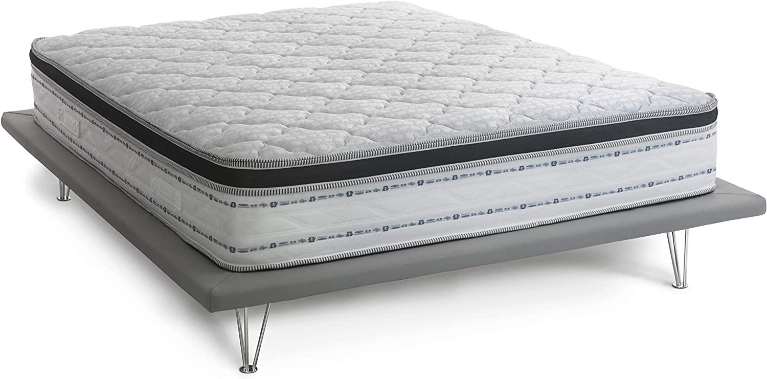 Talamo Italia Single King Matratze, Made in Italy, Herausnehmbare Matratze aus Memory Foam + Gel und Taschenfedern, Anti-Milben und Hypoallergen, cm 80x190 h27 Bild 1