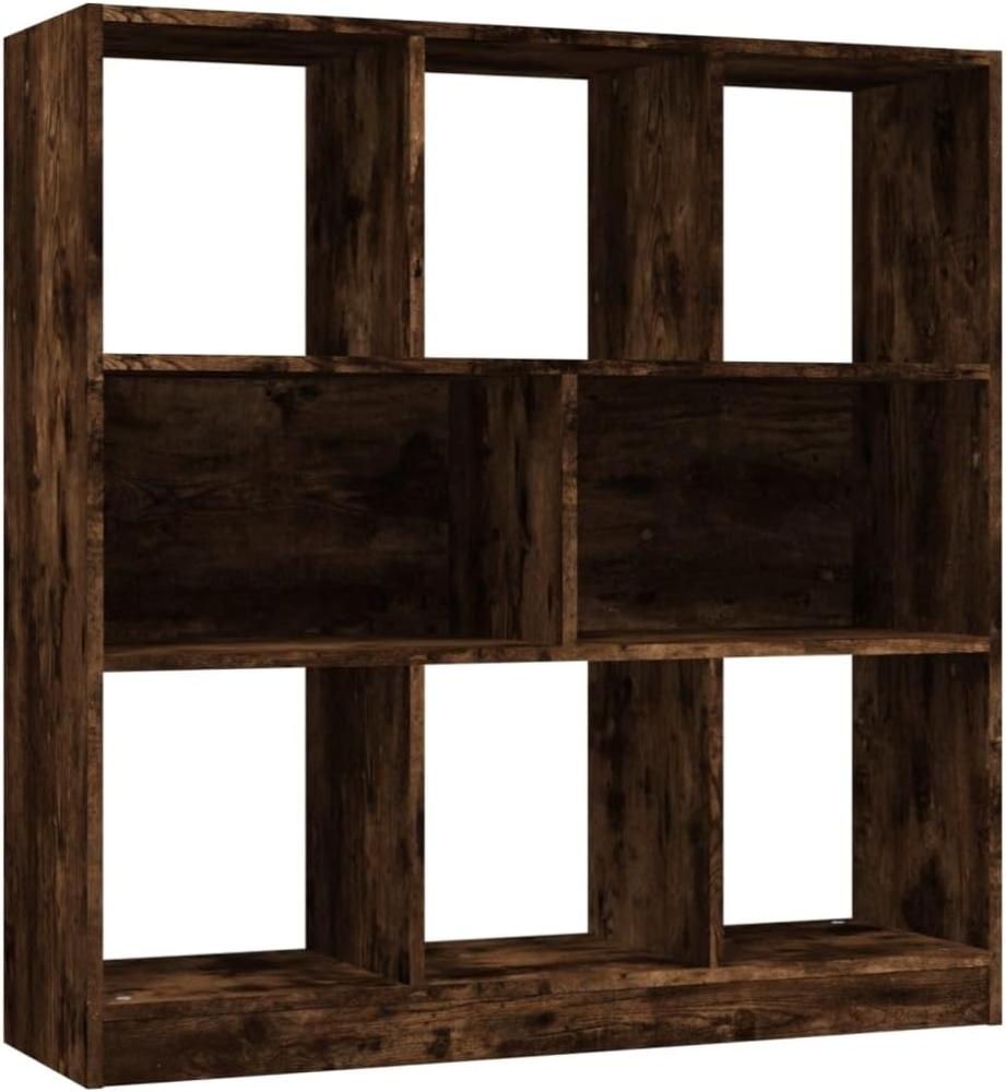 vidaXL Bücherregal Räuchereiche 97,5x29,5x100 cm Holzwerkstoff 826378 Bild 1