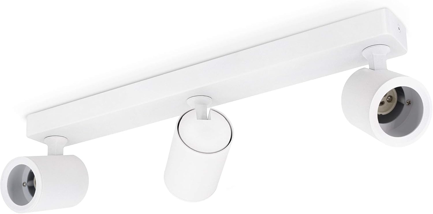 linovum LED Aufbaustrahler TENJO Deckenstrahler 3 flammig weiss Spots drehbar & schwenkbar, Leuchtmittel nicht inklusive Bild 1