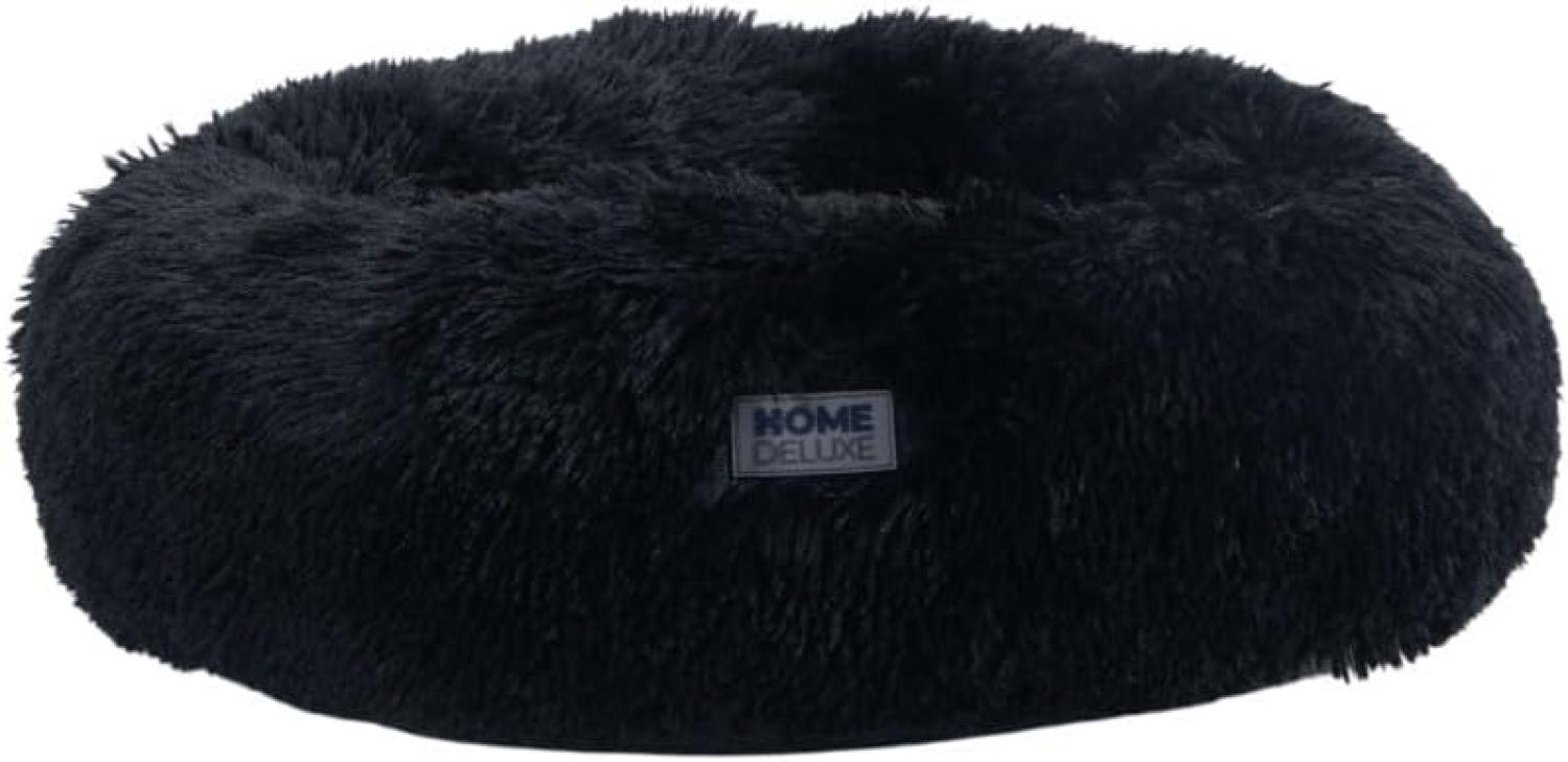 HOME DELUXE Haustierbett MUFFIN - 80 x 80 cm Schwarz Bild 1