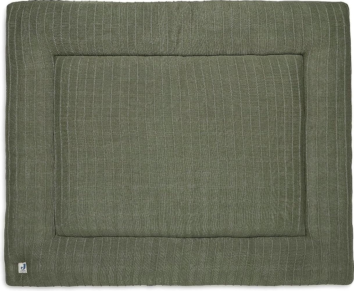 Jollein Pure Knit Boxkleed 75x95 cm Leaf Green Grün Bild 1