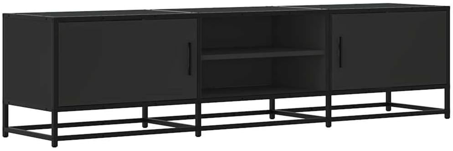 TV-Schrank Schwarz 160x35x41 cm Holzwerkstoff und Metall 848844 Bild 1