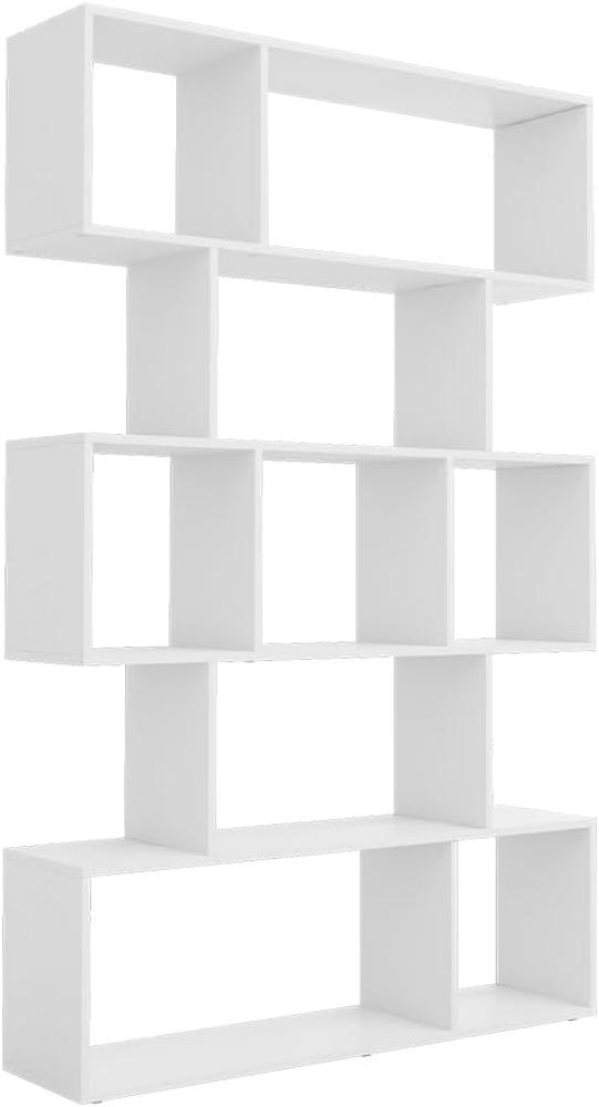Vicco Raumteiler Aramis Weiß 106 x 161,5 cm, Standregal, Stufenregal stehend Bild 1