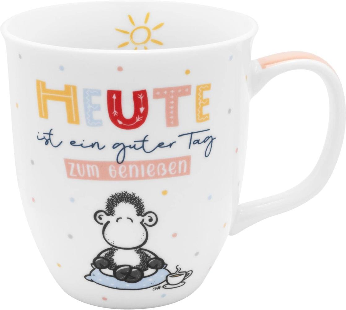 Sheepworld Tasse mit Motiv "Heute ist ein guter Tag" | Tasse mit Spruch, Porzellan, 40 cl | Geschenk | 48190 Bild 1