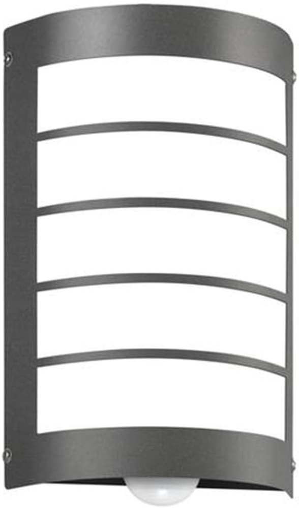 Außenwandleuchte mit BM, 1 x E27/75W, anthrazit, mit Gitter anthrazit mit Gitter Bild 1