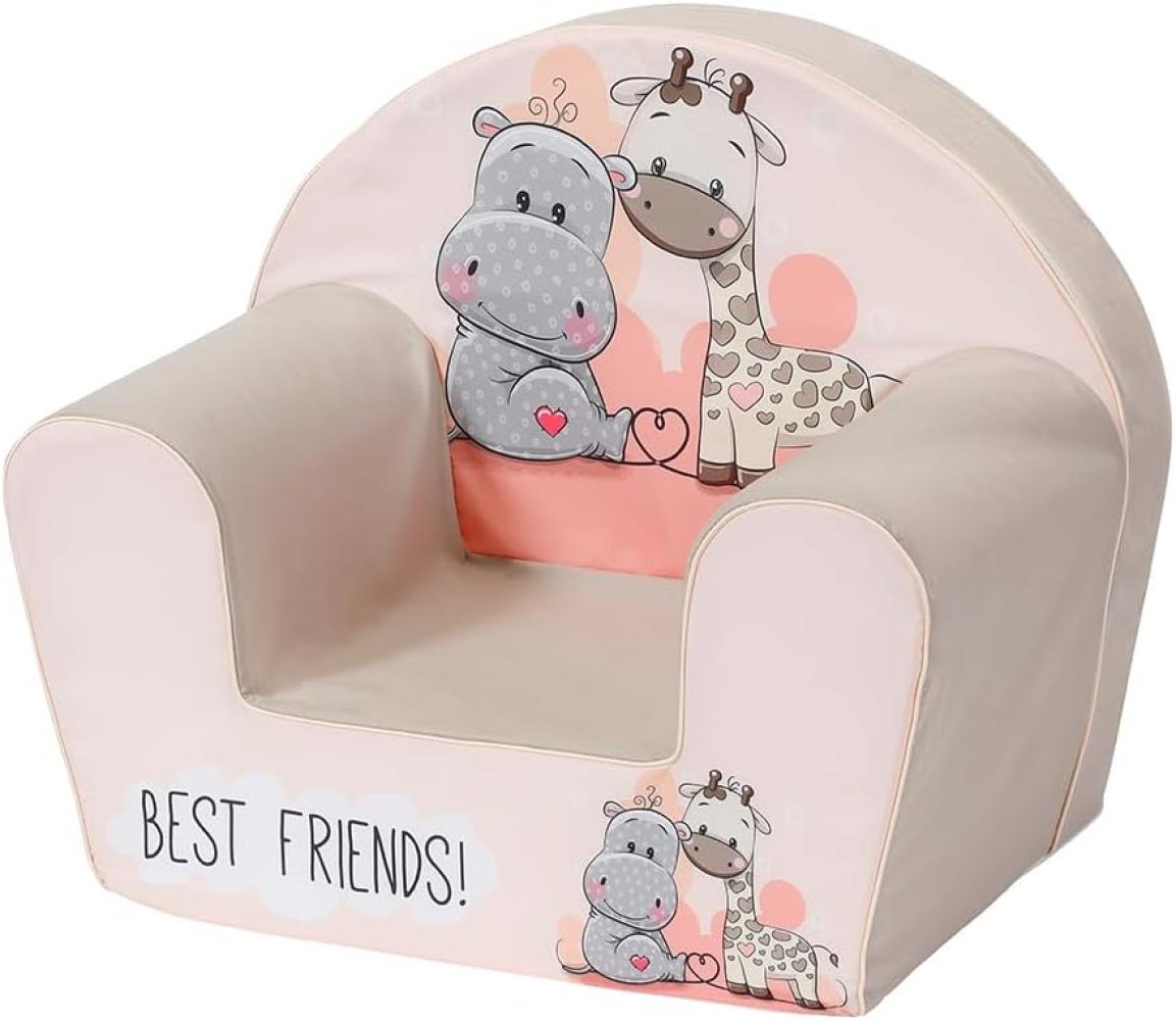 Knorrtoys 'Best Friends' Kindersessel hellgrau/weiß Bild 1