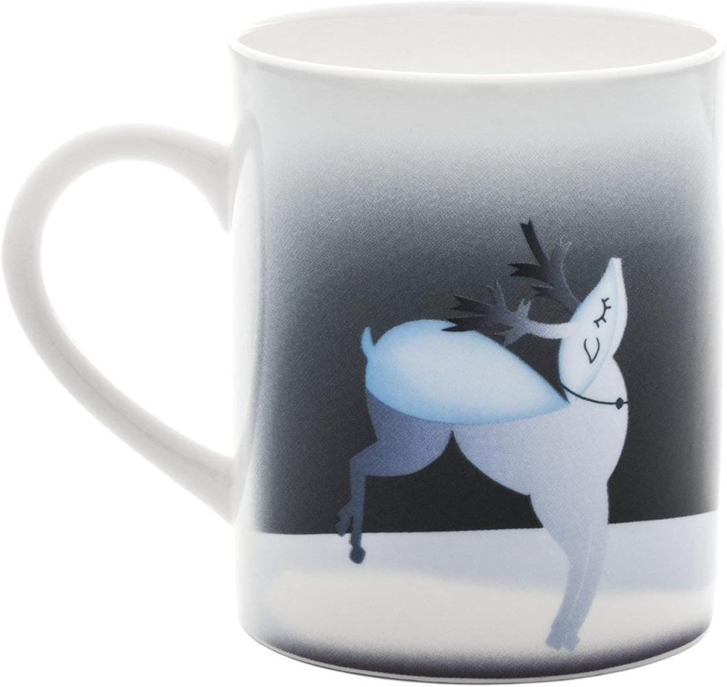 Alessi AAA06 2 Blue Christmas Mug Bone China mit Dekor, blau. Bild 1
