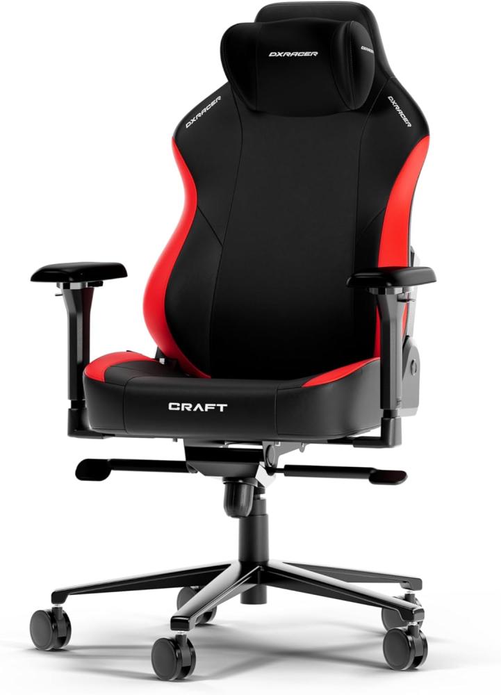 DXRacer CRAFT L Schwarz & Rot EPU Leder das Orginal Gaming Stuhl Bild 1