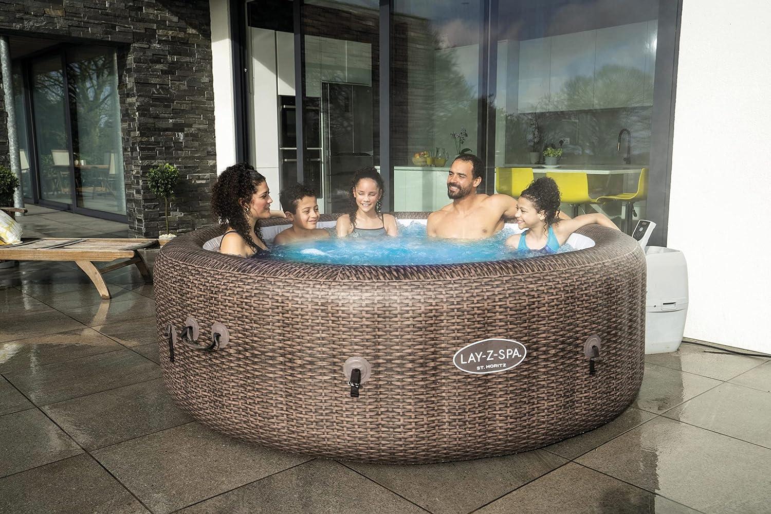 LAY-Z-SPA® WLAN-Whirlpool St. Moritz AirJet™ Ø 216 x 71 cm, rund Bild 1