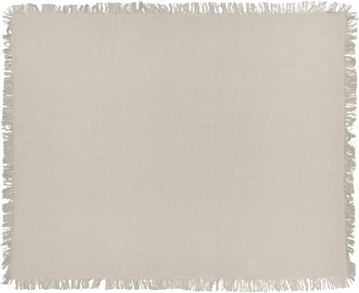 Tagesdecke YERBENT Baumwolle 150 x 200 cm Hellgrau Bild 1