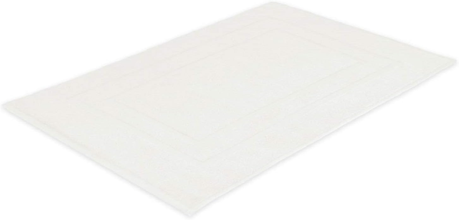 Badvorleger Frottier 700 g/m² 50x80 cm Weiß Bild 1