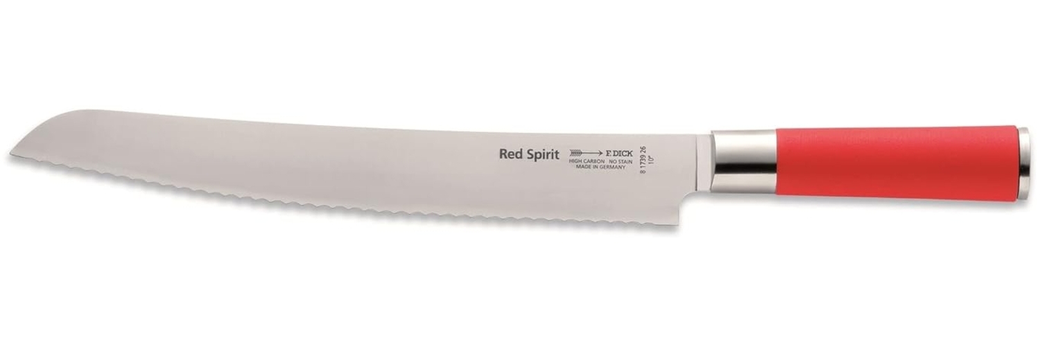 F. Dick Brotmesser, Sägemesser, Red Spirit (Messer mit Klinge 26 cm, X55CrMo14 Stahl, nichtrostend, 56° HRC) 8173926 Bild 1