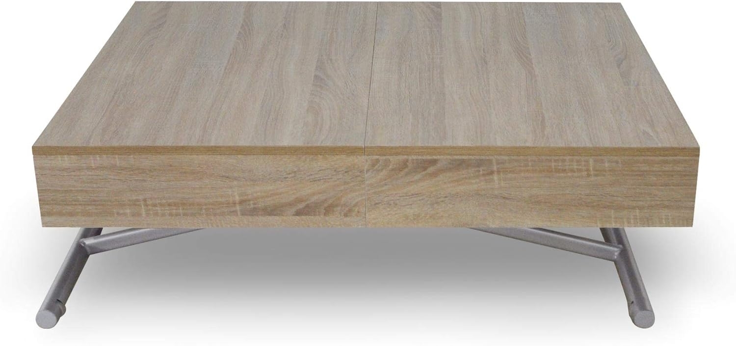 Menzzo Sundance Höhenverstellbarer Couchtisch Helle Eiche Bild 1