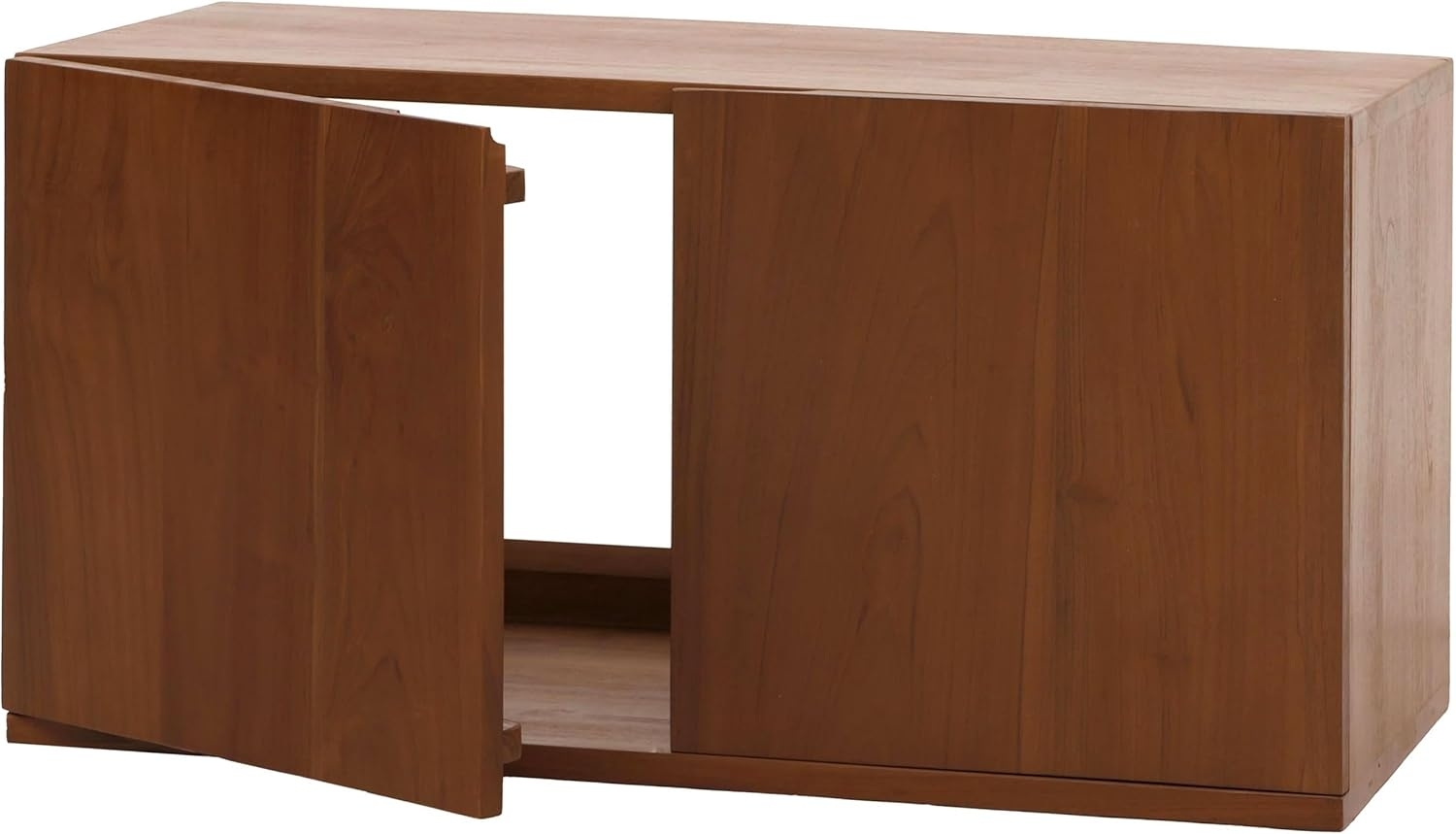 Teak-Waschbeckenunterschrank HWC-M86, Waschtisch, hochwertiges B-Grade-Teak (Kernholz, 20-30 Jahre), 40x80x40cm Bild 1