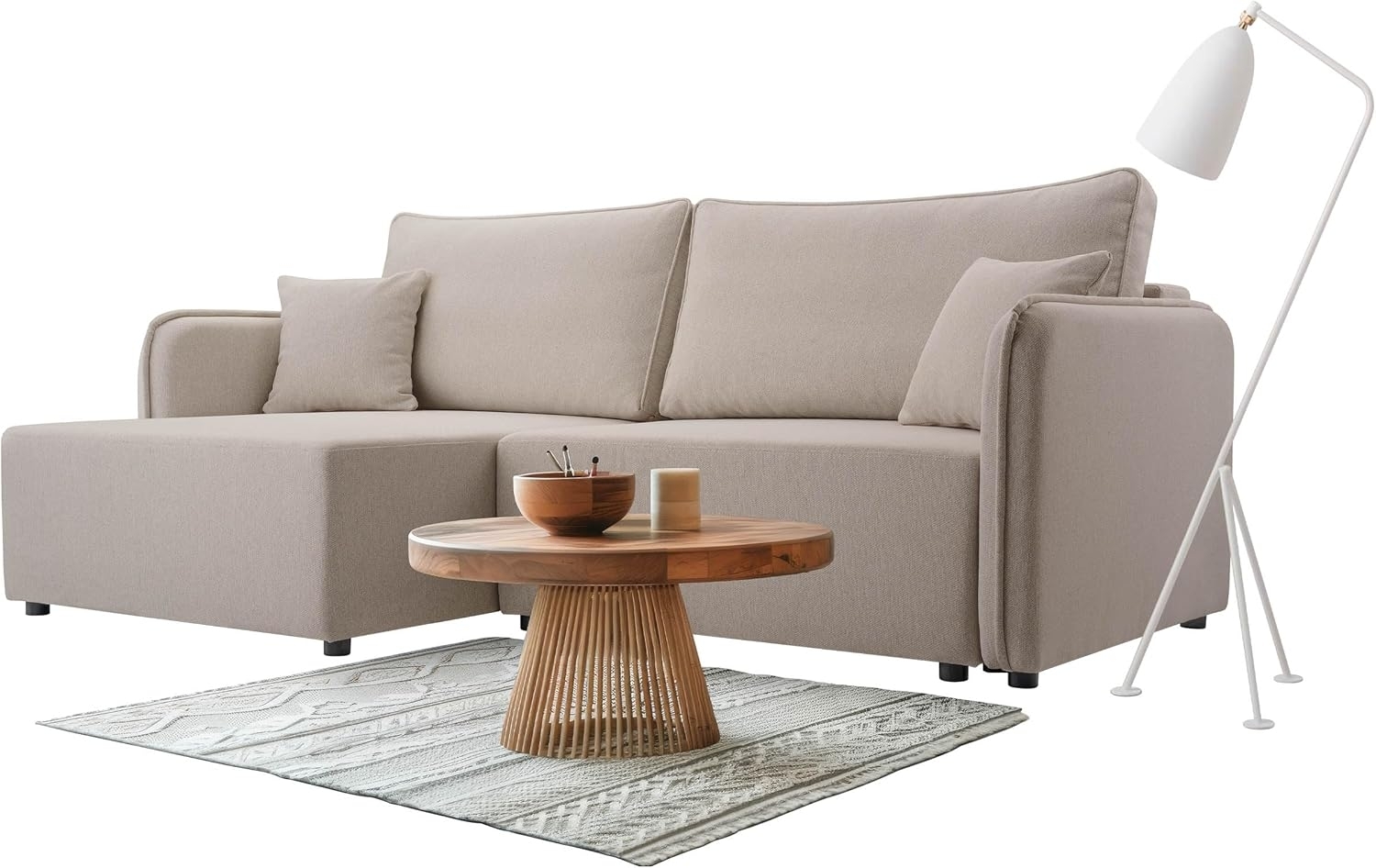 Ecksofa Maylana (Farbe: Velo 623, Seite: Links) Bild 1