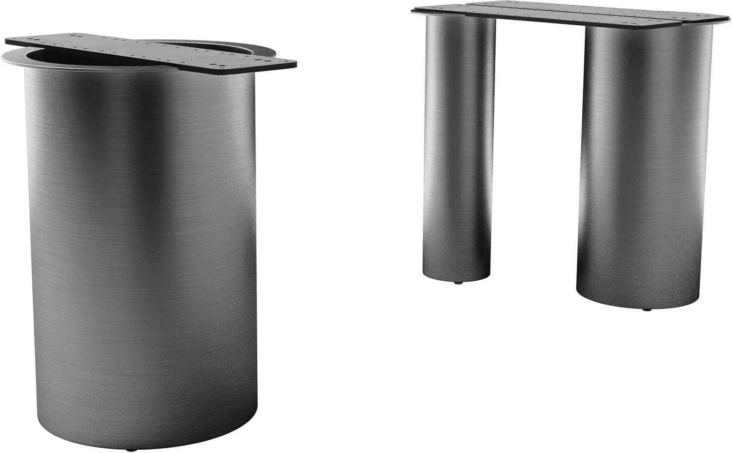 Tischgestell Troa Edelstahl Graphit für Tischplatten ab 200 cm Bild 1